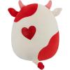 image:imageSquishmallows Original 12in Idris The Red and White Hearts Cow  Official Jazwares Valentines Day Plush MediumSized