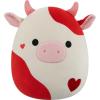 image:imageSquishmallows Original 12in Idris The Red and White Hearts Cow  Official Jazwares Valentines Day Plush MediumSized