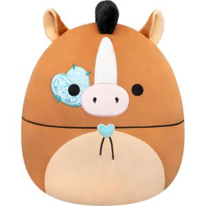 image:imageSquishmallows Original 12in Brisby The Brown Horse with Bolo Tie and Heart Eye  Official Jazwares Valentines Day Plush MediumSized