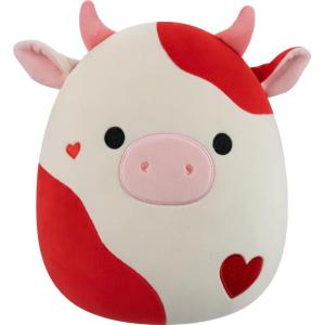 image:imageSquishmallows Original 12in Idris The Red and White Hearts Cow  Official Jazwares Valentines Day Plush MediumSized