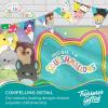 image:imageTreasures Gifted Officially Licensed Squishmallows Party Supplies  43ft Tall x 6ft Wide Backdrop  Squishmallows Birthday Decorations  Silky Fabric Birthday Banner Backdrop