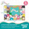 image:imageTreasures Gifted Officially Licensed Squishmallows Party Supplies  43ft Tall x 6ft Wide Backdrop  Squishmallows Birthday Decorations  Silky Fabric Birthday Banner Backdrop