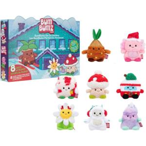 image:imageBumBumz 45inch Holiday 8 Pack  Santas Milk Maxine Festive Tree Tatiana Daisy Flower Danielle Van Vance Yeti Yano Palm Tree Pedro Axolotl Aimee and Mushroom Stan