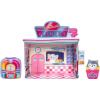 image:imageSquishville by Original Squishmallows Darling Diner Playset  Includes 2Inch Heidi The Husky Plush Jukebox French Fries and Diner Playscene  Toys for Kids