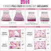 image:imageFranco Squishmallows Bedding Super Soft Comforter and Sheet Set with Sham 7 Piece Full SizeHello Kitty  Rainbow Garden