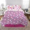 image:imageFranco Squishmallows Bedding Super Soft Comforter and Sheet Set with Sham 7 Piece Full SizeHello Kitty  Rainbow Garden