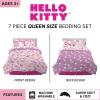 image:imageFranco Squishmallows Bedding Super Soft Comforter and Sheet Set with Sham 7 Piece Full SizeHello Kitty  Rainbow Garden