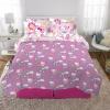 image:imageFranco Squishmallows Bedding Super Soft Comforter and Sheet Set with Sham 7 Piece Full SizeHello Kitty  Rainbow Garden