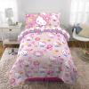 image:imageFranco Squishmallows Bedding Super Soft Comforter and Sheet Set with Sham 7 Piece Full SizeHello Kitty  Rainbow Garden