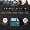 image:imageFranco Squishmallows Bedding Super Soft Comforter and Sheet Set with Sham 7 Piece Full SizeJurassic World  Worldwide Dinos