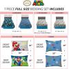 image:imageFranco Squishmallows Bedding Super Soft Comforter and Sheet Set with Sham 7 Piece Full SizeMario