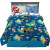 image:imageFranco Squishmallows Bedding Super Soft Comforter and Sheet Set with Sham 7 Piece Full SizeMario