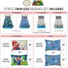 image:imageFranco Squishmallows Bedding Super Soft Comforter and Sheet Set with Sham 7 Piece Full SizeMario