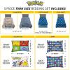 image:imageFranco Squishmallows Bedding Super Soft Comforter and Sheet Set with Sham 7 Piece Full SizePokemon  Aloha Region