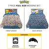 image:imageFranco Squishmallows Bedding Super Soft Comforter and Sheet Set with Sham 7 Piece Full SizePokemon  Aloha Region