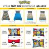 image:imageFranco Squishmallows Bedding Super Soft Comforter and Sheet Set with Sham 7 Piece Full SizePokemon