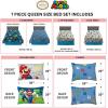 image:imageFranco Squishmallows Bedding Super Soft Comforter and Sheet Set with Sham 7 Piece Full SizeSuper Mario