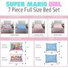 image:imageFranco Squishmallows Bedding Super Soft Comforter and Sheet Set with Sham 7 Piece Full SizeSuper Mario Girl