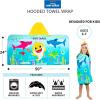 image:imageSquishmallows Kids BathPoolBeach Soft Cotton Terry Hooded Towel Wrap 24 in x 50 in By FrancoBaby Shark