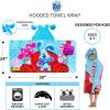 image:imageSquishmallows Kids BathPoolBeach Soft Cotton Terry Hooded Towel Wrap 24 in x 50 in By FrancoBlues Clues