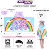 image:imageSquishmallows Kids BathPoolBeach Soft Cotton Terry Hooded Towel Wrap 24 in x 50 in By FrancoCare Bears