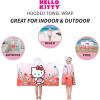 image:imageSquishmallows Kids BathPoolBeach Soft Cotton Terry Hooded Towel Wrap 24 in x 50 in By FrancoHello Kitty