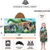image:imageSquishmallows Kids BathPoolBeach Soft Cotton Terry Hooded Towel Wrap 24 in x 50 in By FrancoJurassic World Dominion