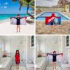 image:imageSquishmallows Kids BathPoolBeach Soft Cotton Terry Hooded Towel Wrap 24 in x 50 in By FrancoMulticolour