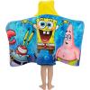 image:imageSquishmallows Kids BathPoolBeach Soft Cotton Terry Hooded Towel Wrap 24 in x 50 in By FrancoSpongebob Squarepants