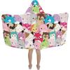 image:imageSquishmallows Kids BathPoolBeach Soft Cotton Terry Hooded Towel Wrap 24 in x 50 in By FrancoSquishmallows