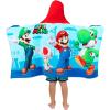image:imageSquishmallows Kids BathPoolBeach Soft Cotton Terry Hooded Towel Wrap 24 in x 50 in By FrancoSuper Mario