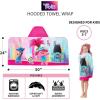 image:imageSquishmallows Kids BathPoolBeach Soft Cotton Terry Hooded Towel Wrap 24 in x 50 in By FrancoTrolls World Tour