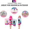 image:imageSquishmallows Kids BathPoolBeach Soft Cotton Terry Hooded Towel Wrap 24 in x 50 in By FrancoTrolls World Tour