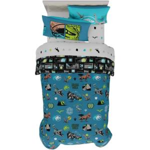 image:imageFranco Squishmallows Bedding Super Soft Comforter and Sheet Set with Sham 7 Piece Full SizeJurassic World  Worldwide Dinos