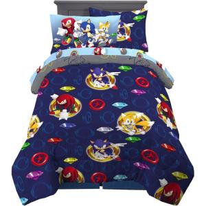 image:imageFranco Squishmallows Bedding Super Soft Comforter and Sheet Set with Sham 7 Piece Full SizeSonic the Hedgehog