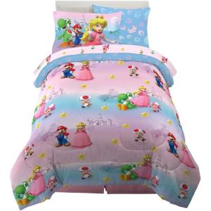 image:imageFranco Squishmallows Bedding Super Soft Comforter and Sheet Set with Sham 7 Piece Full SizeSuper Mario Girl