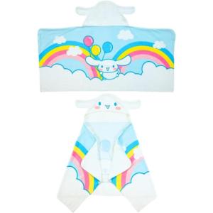 image:imageSquishmallows Kids BathPoolBeach Soft Cotton Terry Hooded Towel Wrap 24 in x 50 in By FrancoCinnamoroll