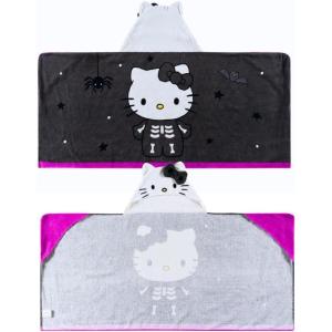 image:imageSquishmallows Kids BathPoolBeach Soft Cotton Terry Hooded Towel Wrap 24 in x 50 in By FrancoHello Kitty Skeleton