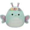 image:imageSquishmallows Original 8in Mak The Lavender Cat Wrapped in Flower Stems  Official Jazwares Easter Plush LittleGreen Butterfly