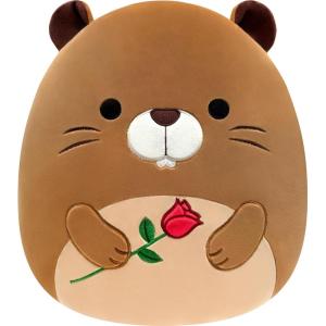 image:imageSquishmallows Original 12in Chip The Beaver Holding Rose  Official Jazwares Valentines Day Plush MediumSizedMulticolor