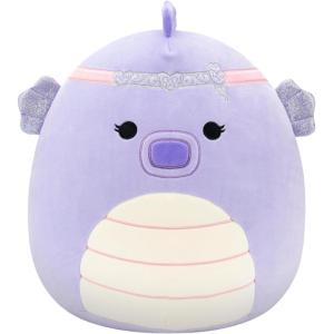 image:imageSquishmallows Original 12in Chip The Beaver Holding Rose  Official Jazwares Valentines Day Plush MediumSizedPurple Seahorse