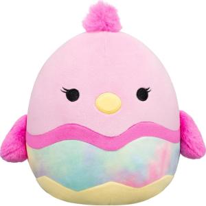 image:imageSquishmallows Original 8in Bodie The Yellow Spotted Cow Wrapped in Flower Stems  Official Jazwares Easter Plush LittlePink Chick in Tiedye Egg