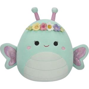 image:imageSquishmallows Original 8in Mak The Lavender Cat Wrapped in Flower Stems  Official Jazwares Easter Plush LittleGreen Butterfly