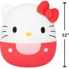 image:imageSquishmallows Original Sanrio 12in Hello Kitty in Red Overalls  Official Jazwares Plush MediumSized