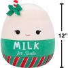 image:imageSquishmallows Original 12Inch Poplina Purple Boba Tea with Blue Straw  Official Jazwares PlushMilk for Santa