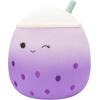 image:imageSquishmallows Original 12Inch Poplina Purple Boba Tea with Blue Straw  Official Jazwares PlushPurple Boba Tea
