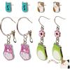 image:imageLUV HER Squishmallows Hypoallergenic Earrings for Girls 2 Squish Stud and 2 Squish Fishhook Drop Sets with Charms One Size Fits All Ages 8