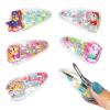 image:imageLuv Her Hair Accessories 6pc Cute Squish Hair Clips with Favorite Character Charms for Girls and Toddlers Ages 3Multicolor 5