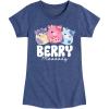 image:imageHYBRID APPAREL Squishmallows  Berry Moooody  Youth Girls Short Sleeve TShirtHeather Navy