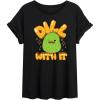 image:imageHYBRID APPAREL Squishmallows  Dill with It Charles Pickle  Womens Oversized Graphic TShirtBlack